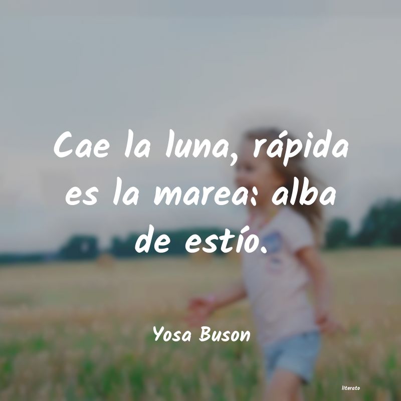 frases de Yosa Buson