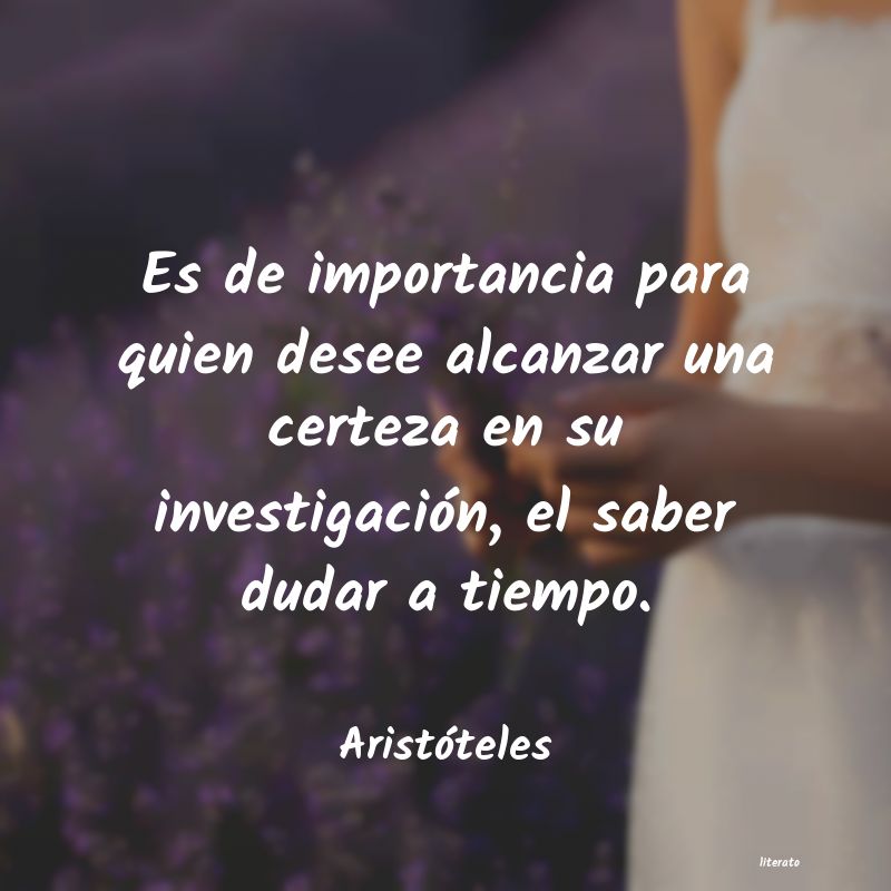 frases cortas investigacion de Aristoteles