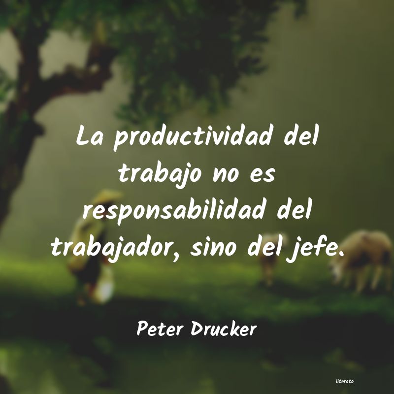 Frases de Peter Drucker