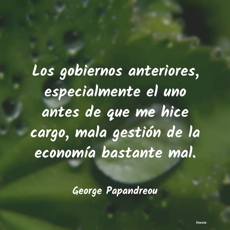 Frases de George Papandreou