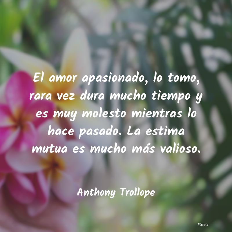 Frases de Anthony Trollope