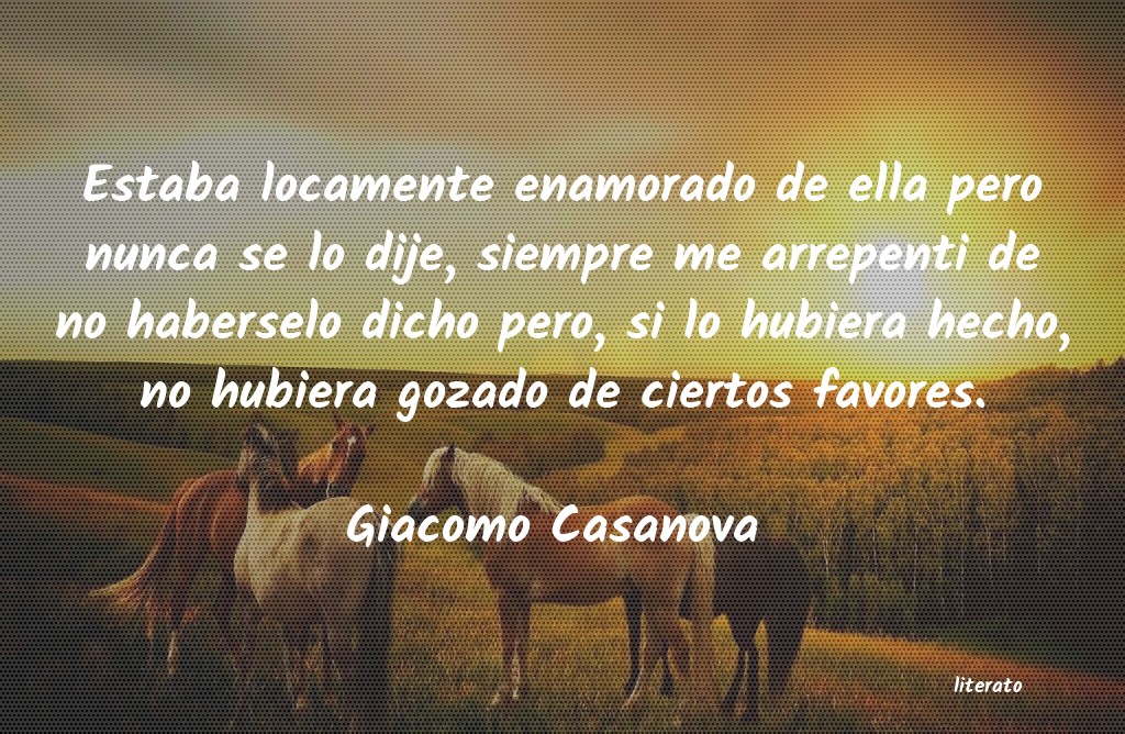 frases de Giacomo Casanova