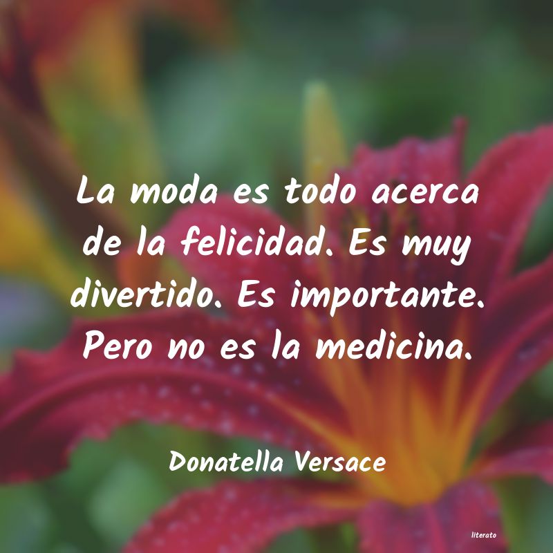 frases de Donatella Versace