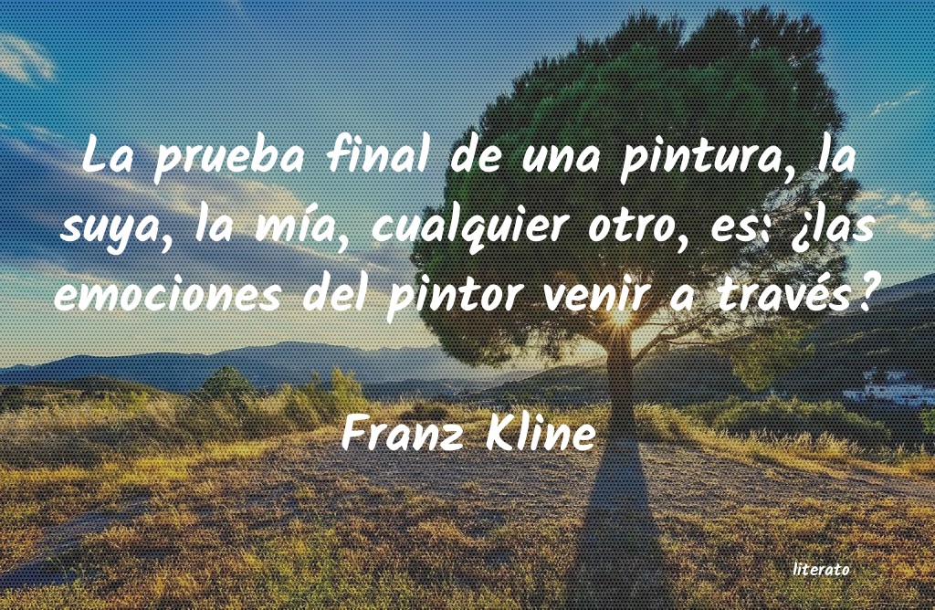 frases de Franz Kline