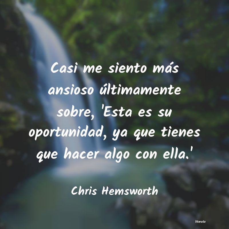 frases de Chris Hemsworth