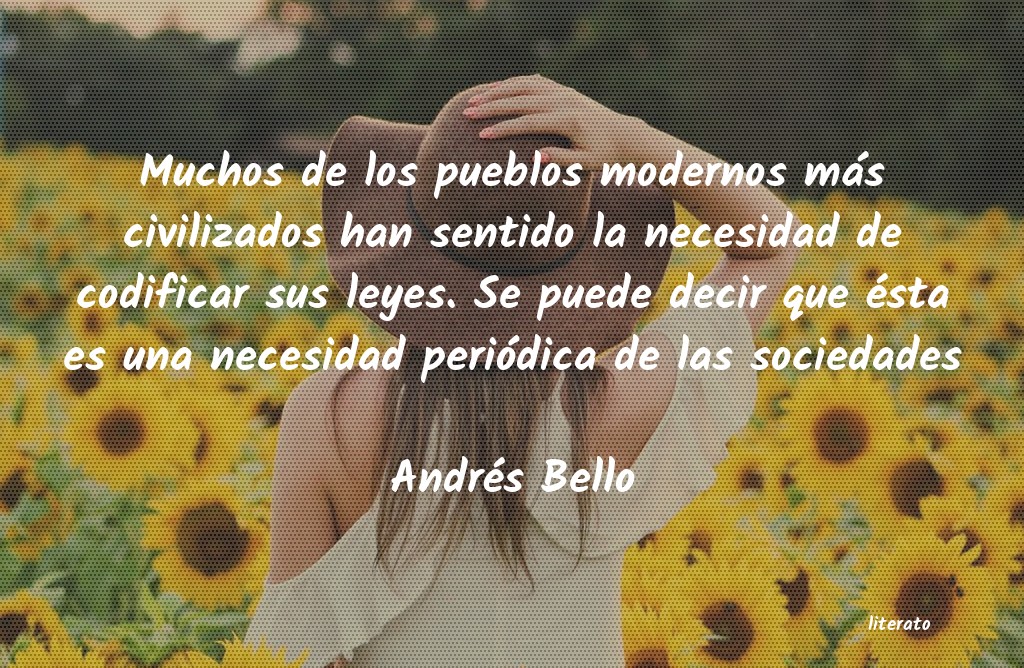 frases de AndrÃ©s Bello