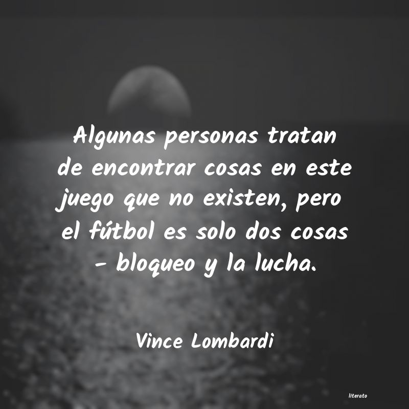 Frases de Vince Lombardi