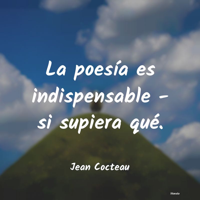 frases de Jean Cocteau