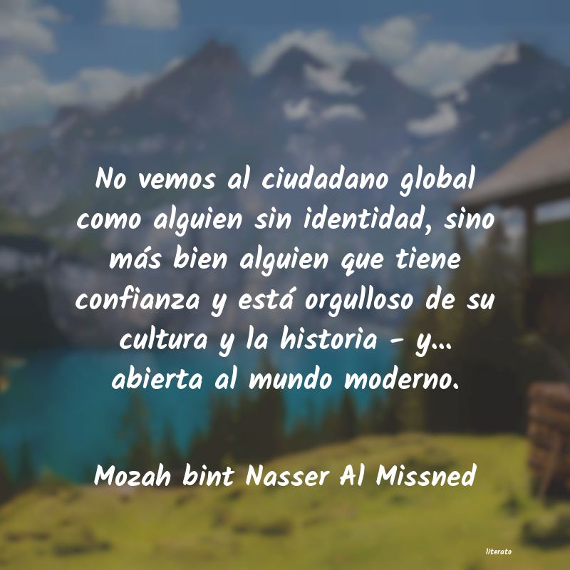 frases de Mozah bint Nasser Al Missned