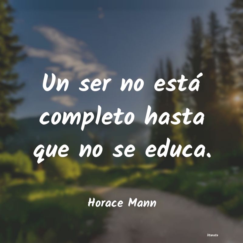 frases de Horace Mann