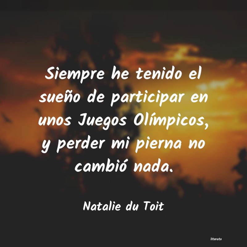 frases de Natalie du Toit