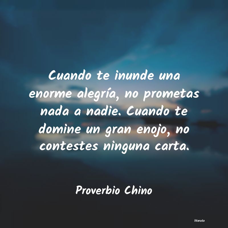 frases de Proverbio Chino