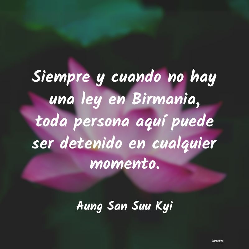 frases de Aung San Suu Kyi