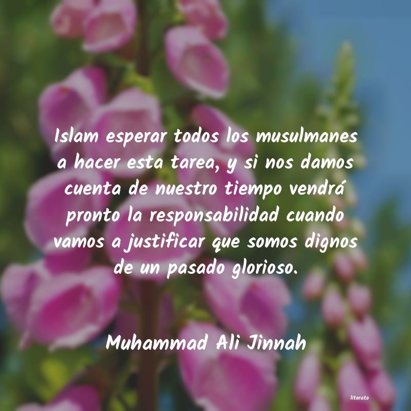 Frases de Muhammad Ali Jinnah