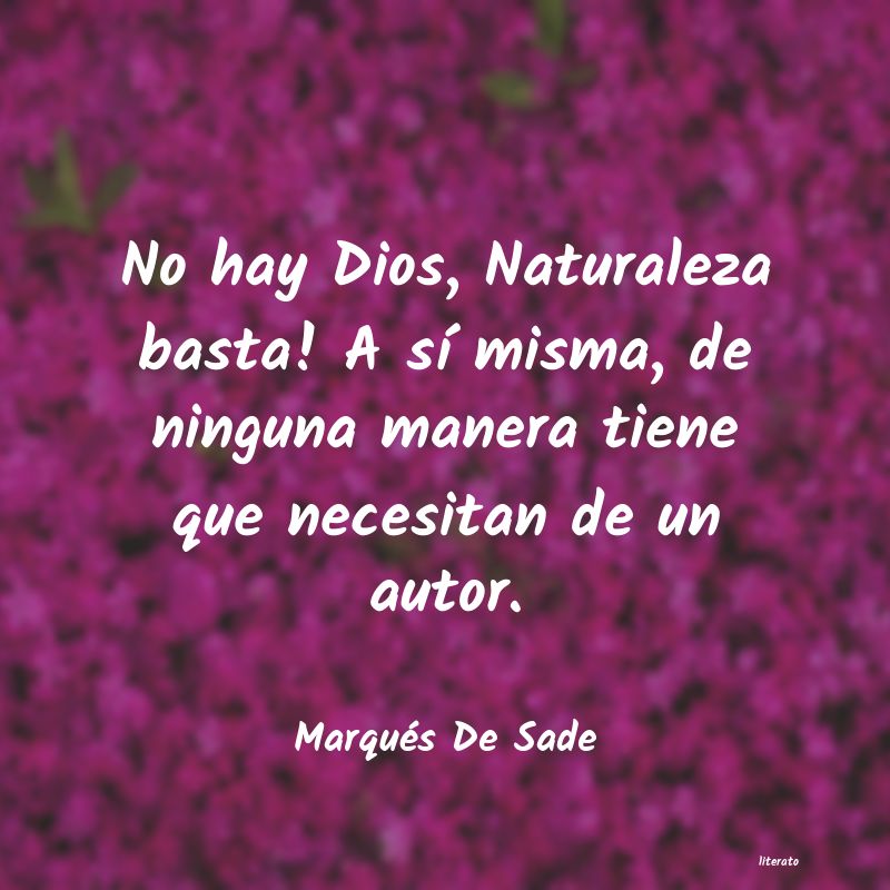 frases de Marqués De Sade