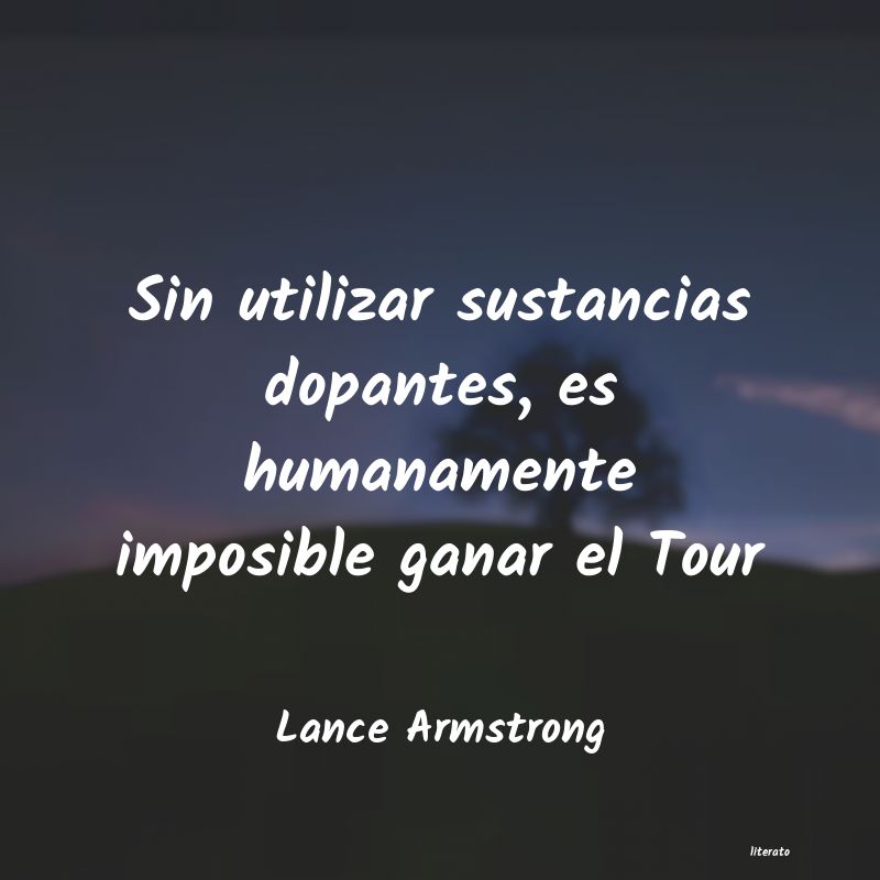 frases de Lance Armstrong