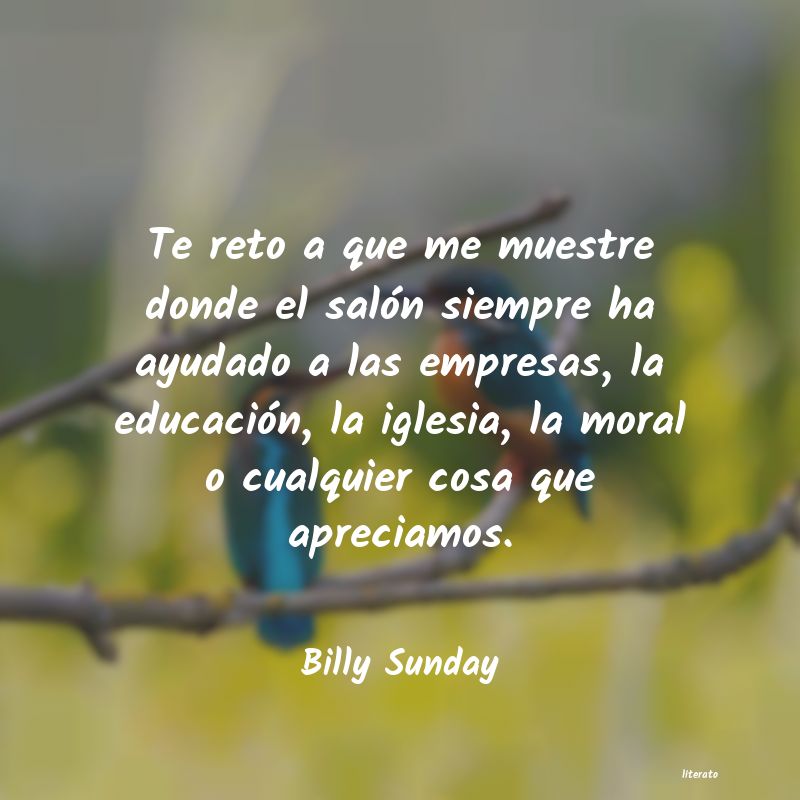 Frases de Billy Sunday