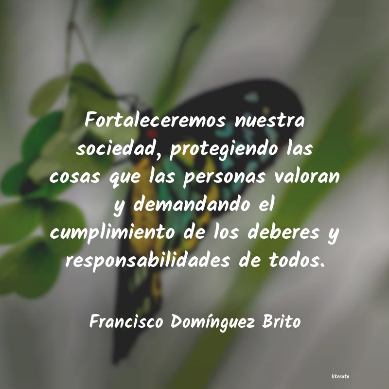 frases de Francisco DomÃnguez Brito