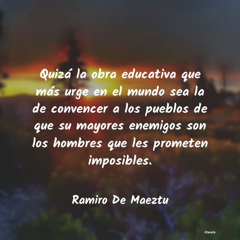 Frases de Ramiro De Maeztu