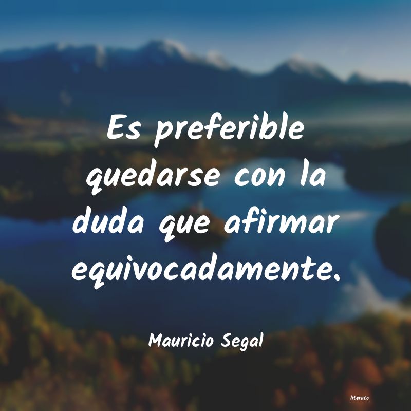 frases de Mauricio Segal