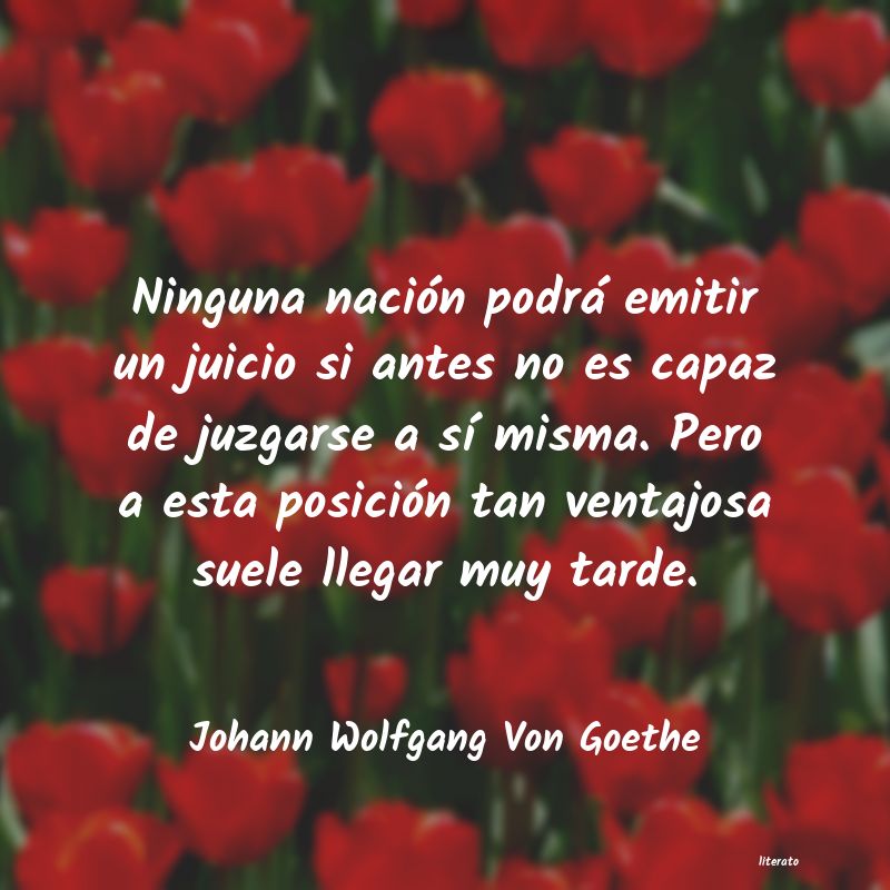 Frases de Johann Wolfgang Von Goethe