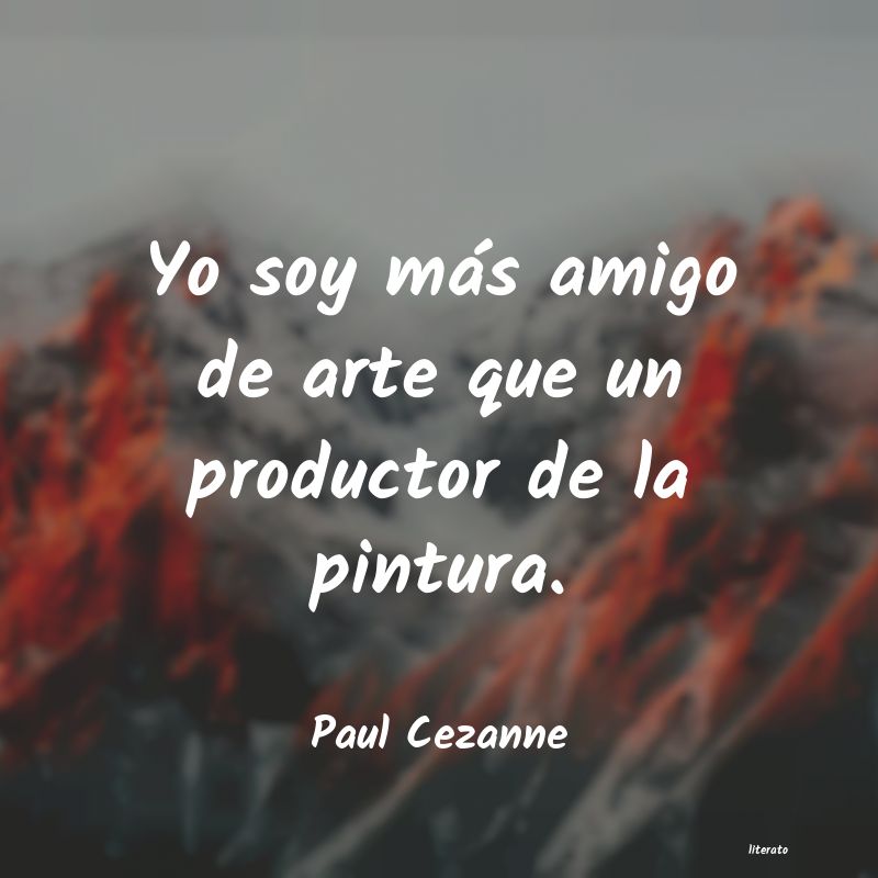 Frases de Paul Cezanne