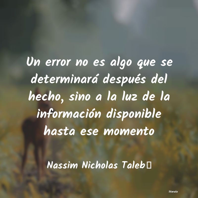 frases de Nassim Nicholas Taleb