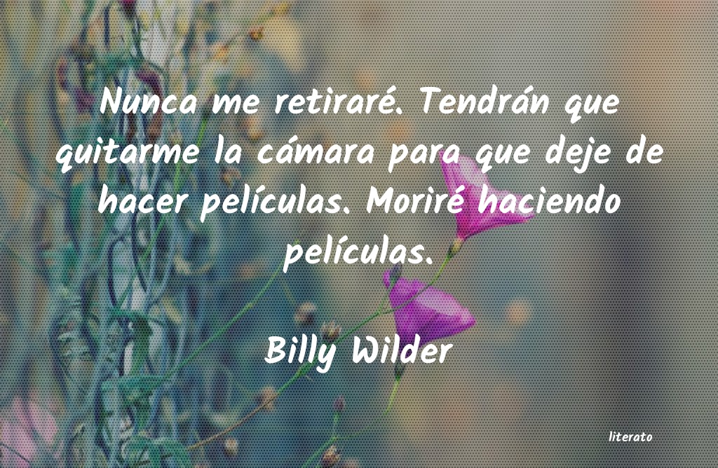 frases de Billy Wilder