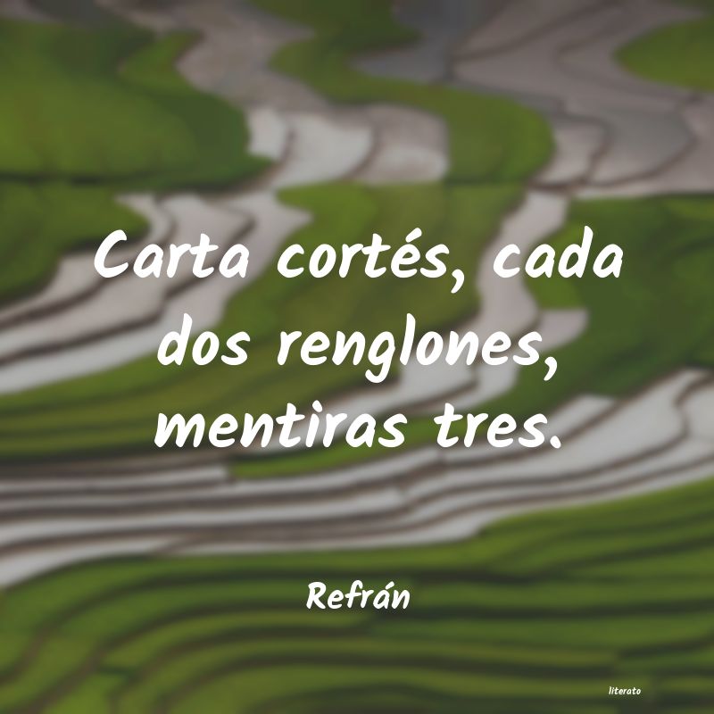 Frases de Refrán