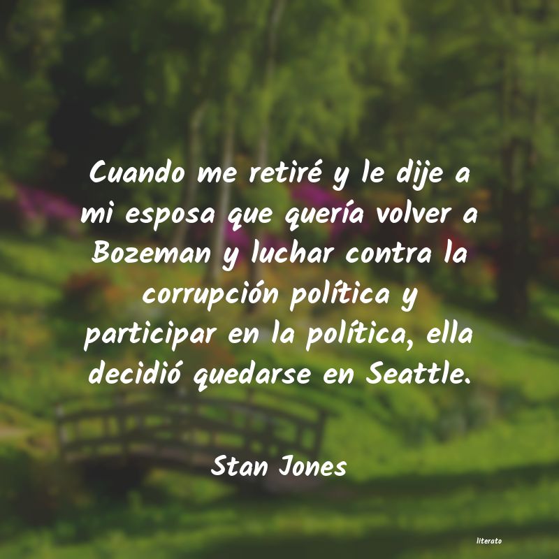 frases de Stan Jones