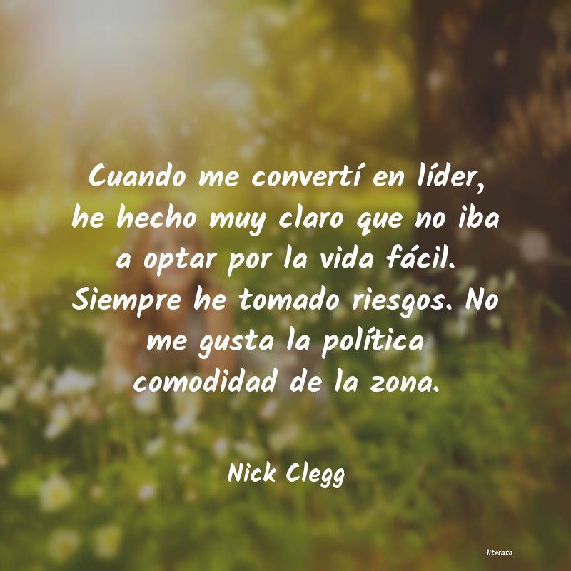 Frases de Nick Clegg