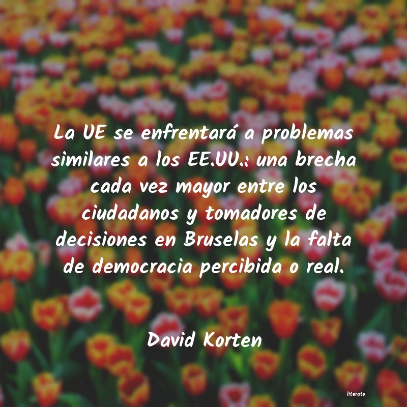 frases de David Korten