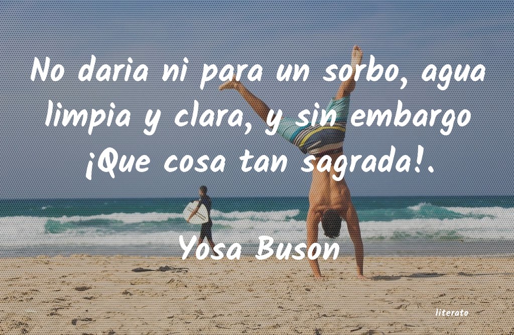 frases de Yosa Buson