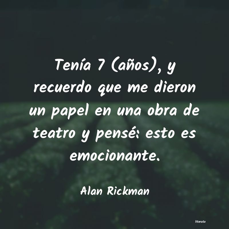 frases de Alan Rickman