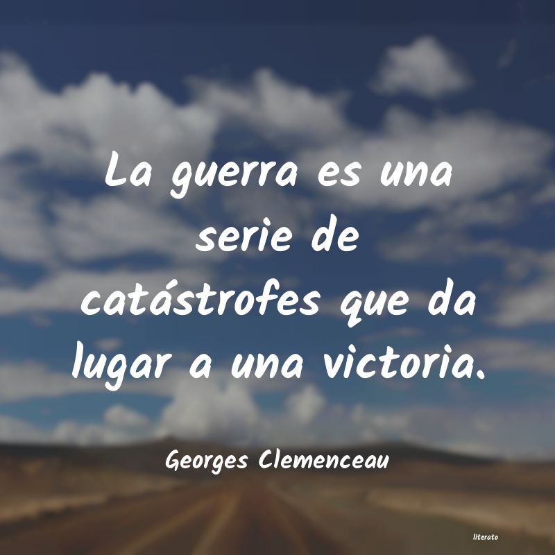 frases de Georges Clemenceau