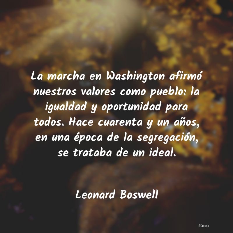 Frases de Leonard Boswell