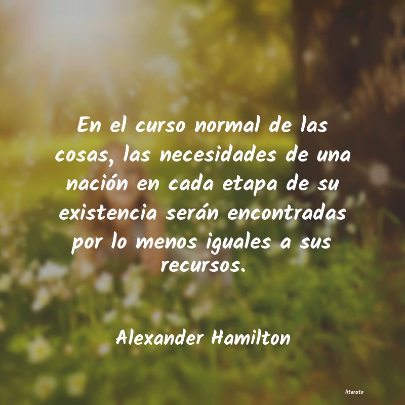 Frases de Alexander Hamilton