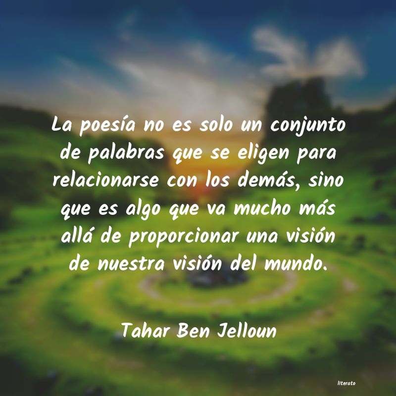 frases de Tahar Ben Jelloun