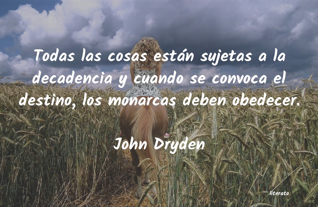 Frases de John Dryden