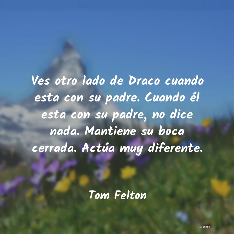 frases de Tom Felton