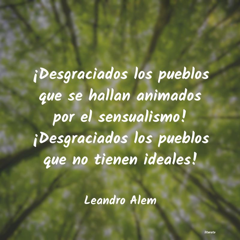 frases de Leandro Alem