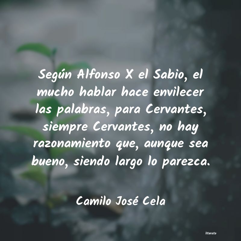 frases de Camilo José Cela