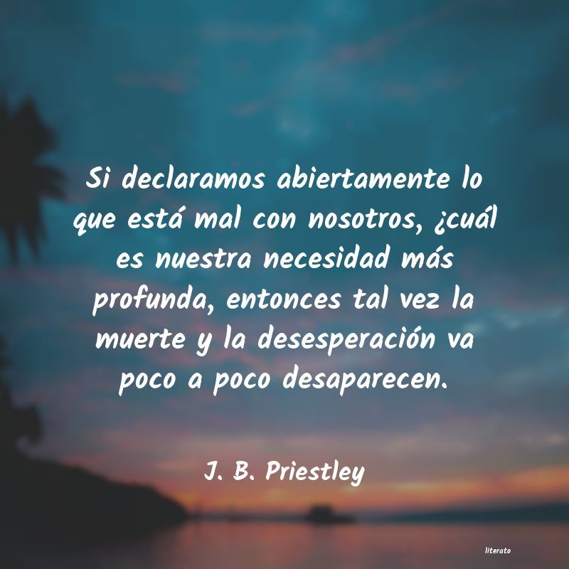 frases de J. B. Priestley