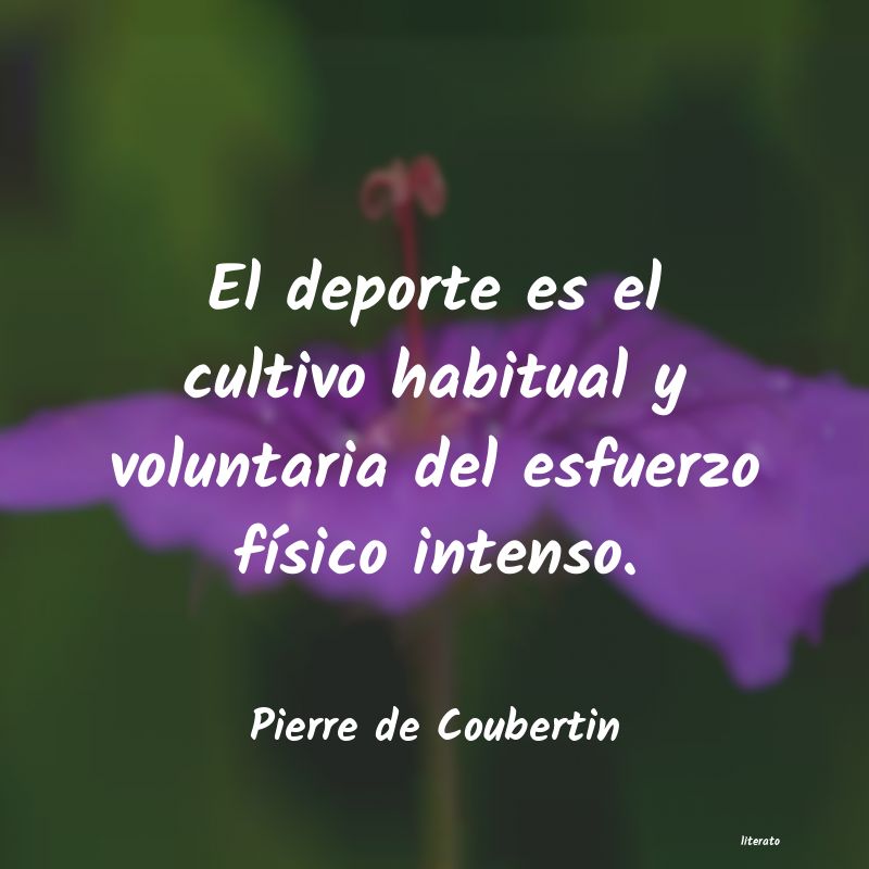 Frases de Pierre de Coubertin