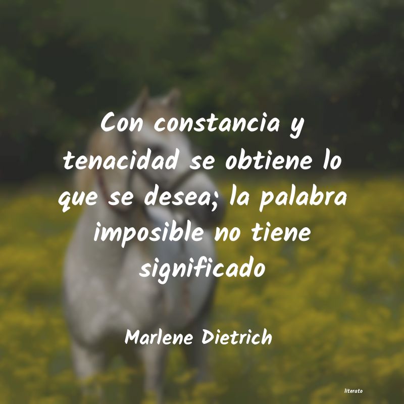 Frases de Marlene Dietrich