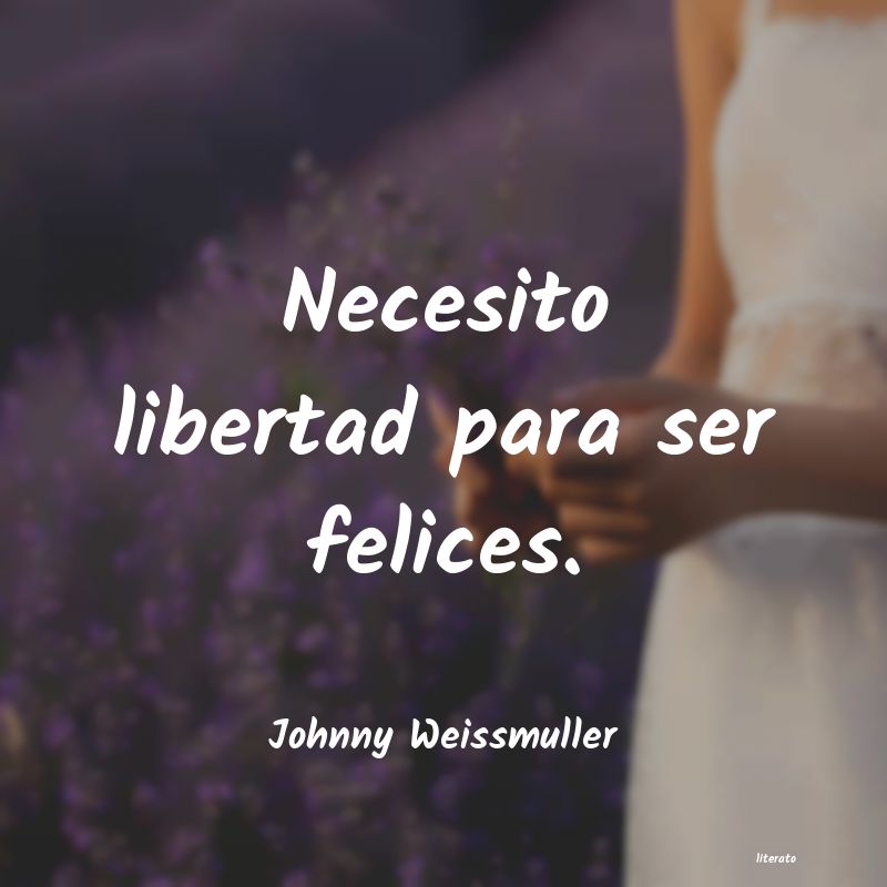 frases de Johnny Weissmuller