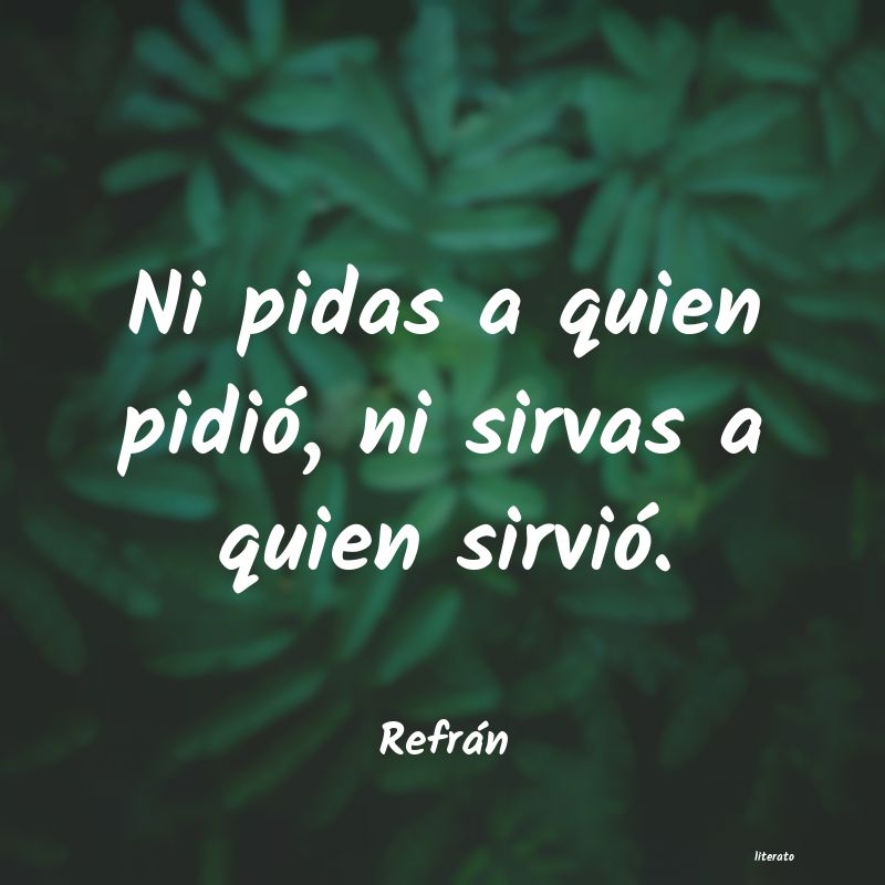 Frases de Refrán