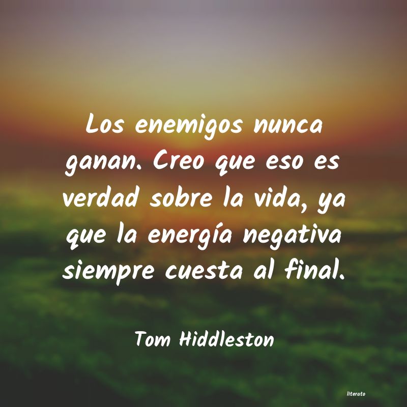 Frases de Tom Hiddleston