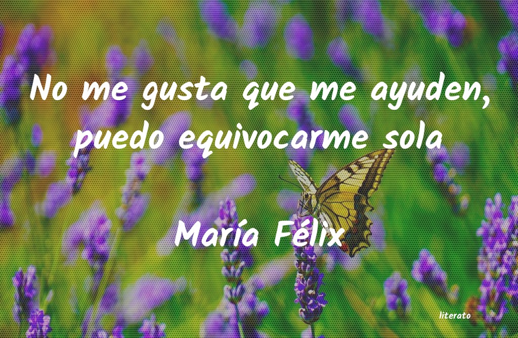 frases de MarÃa Félix