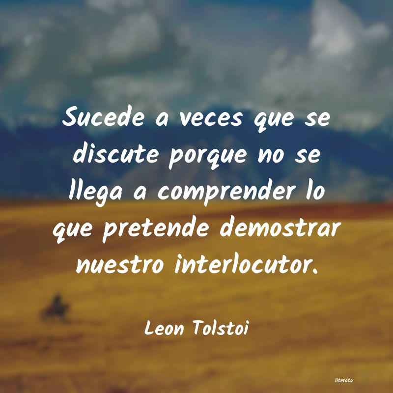 frases de Leon Tolstoi